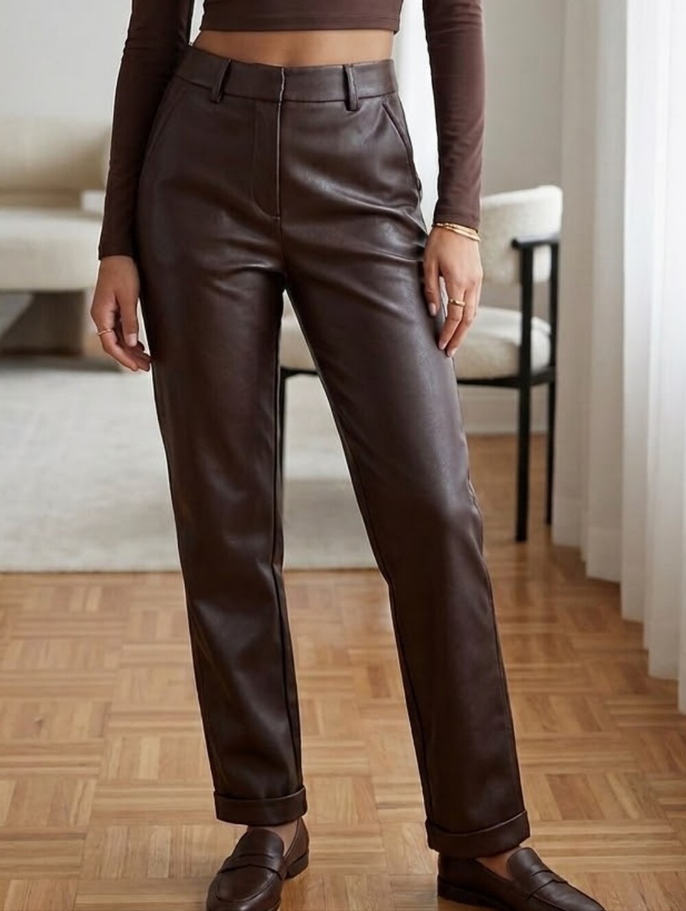 Aritzia Babaton Vegan Faux Leather Pants Size 00 (Like New)